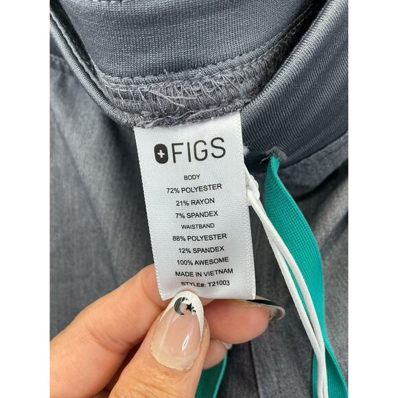 Figs Technical Pants Womens Large Gray T21004P Stretch Scrub Medical - Picture 9 of 12
